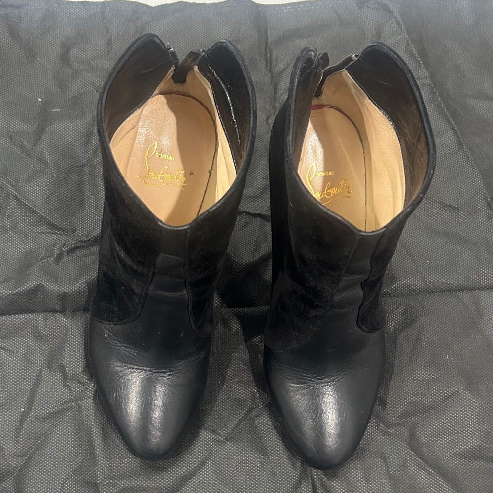 Christian Louboutin Elegant Black Ankle Booties